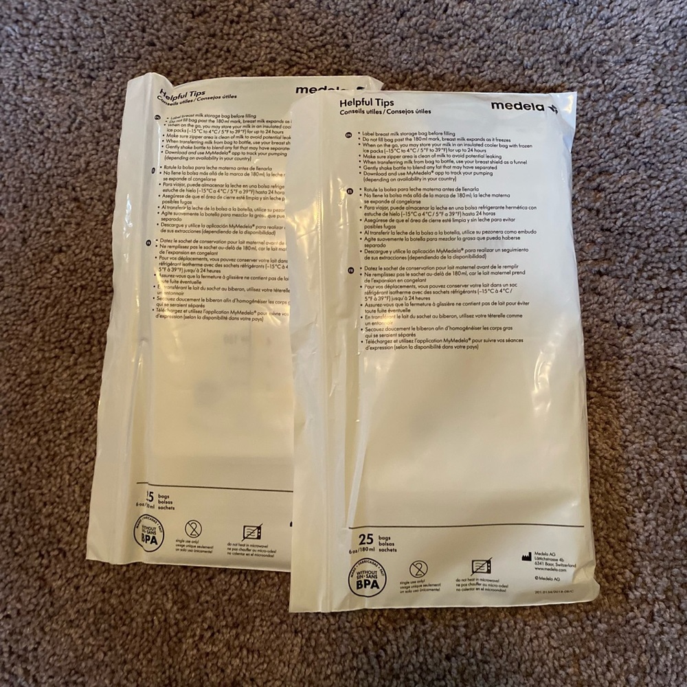 Medea milk bags
